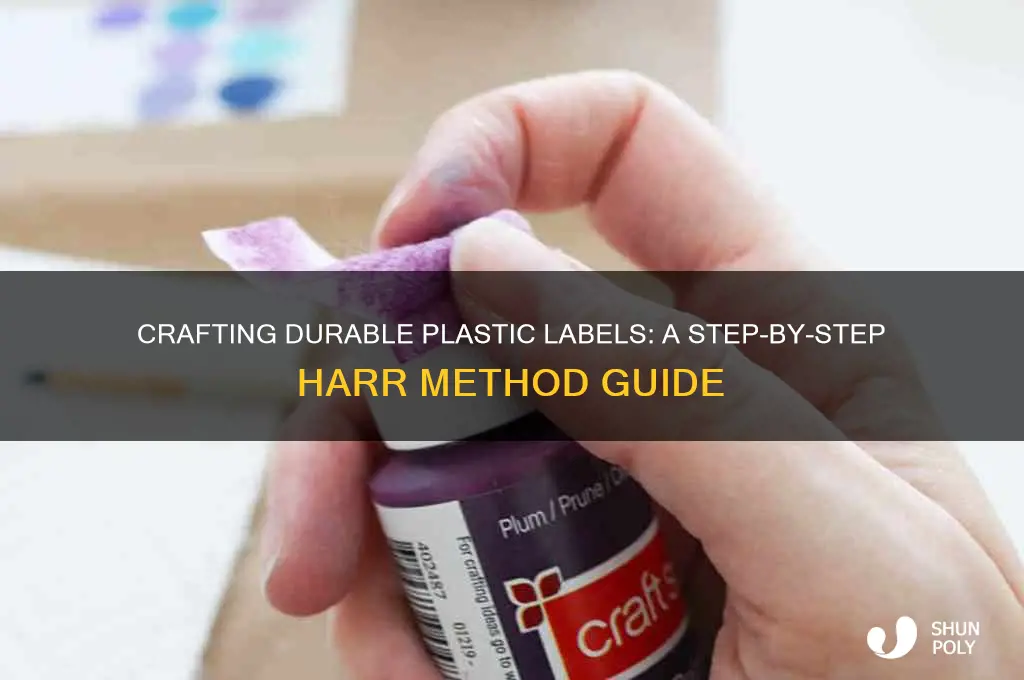 how to make harr plastic labrls