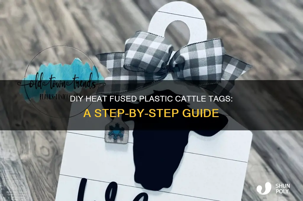 how to make heat fused plastic cattle tags