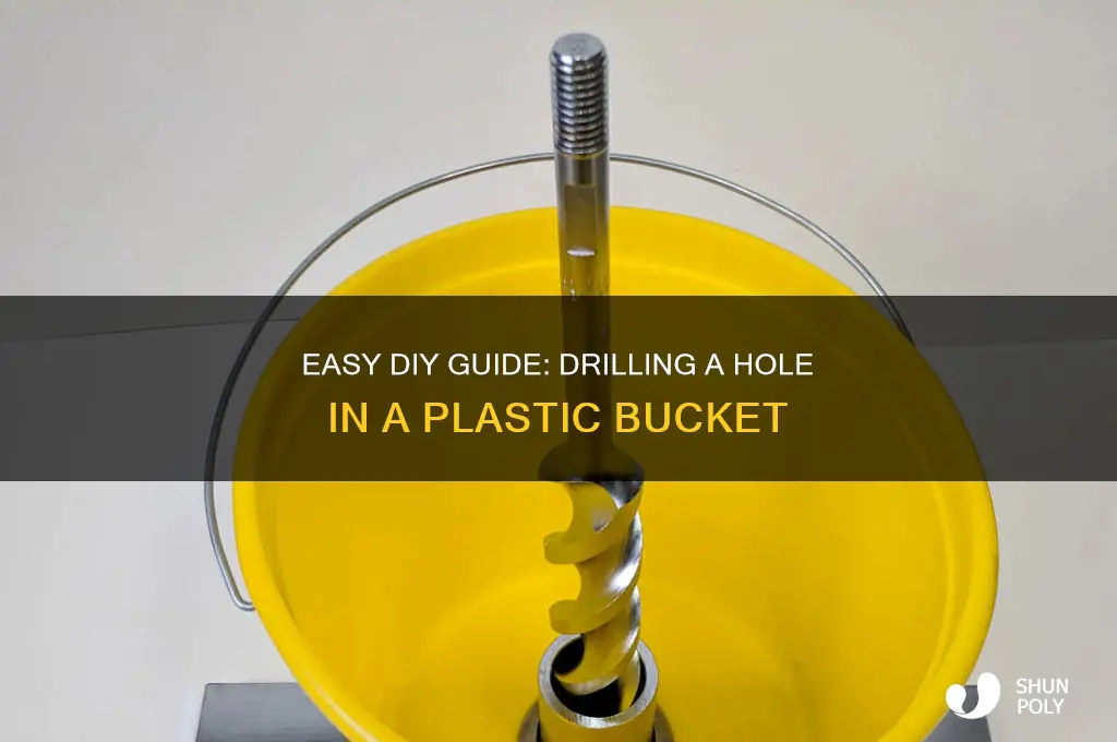 how to make hole in plastic bucket