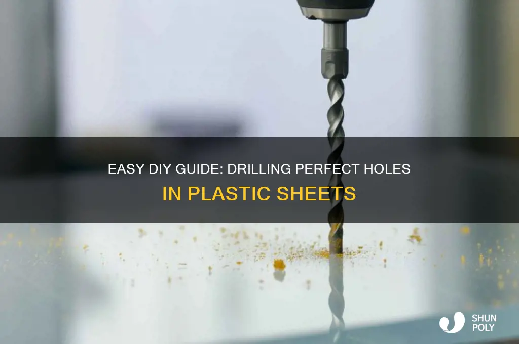 how to make hole in plastic sheet