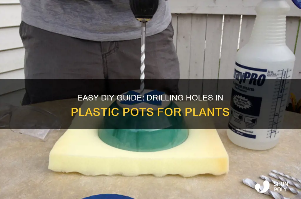 how to make hole on plastic poots