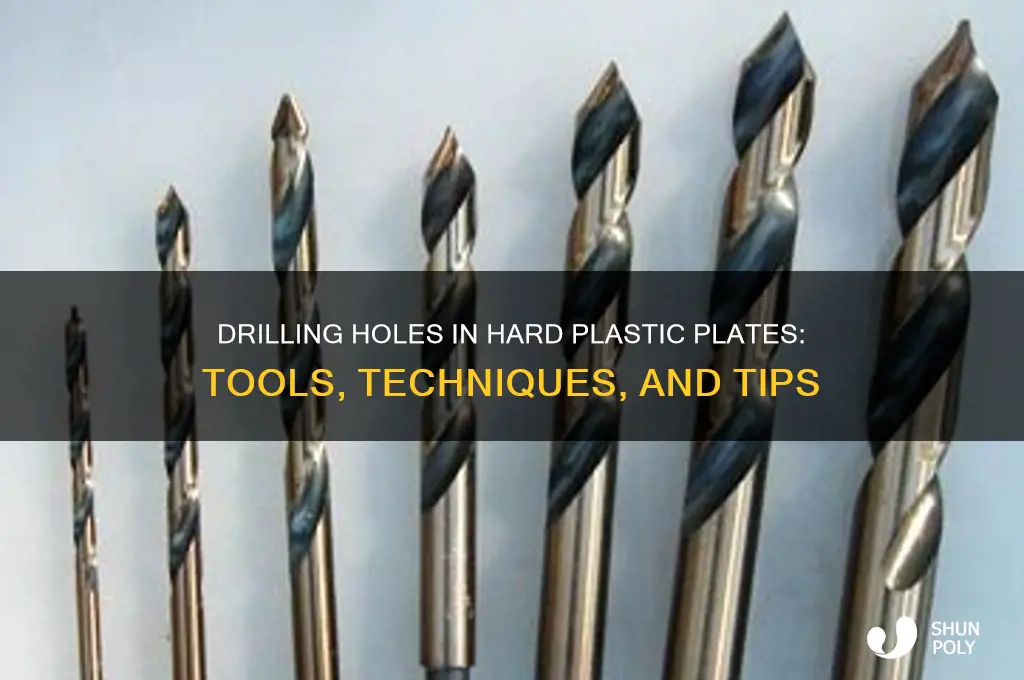 how to make holes in a hard plastic plate