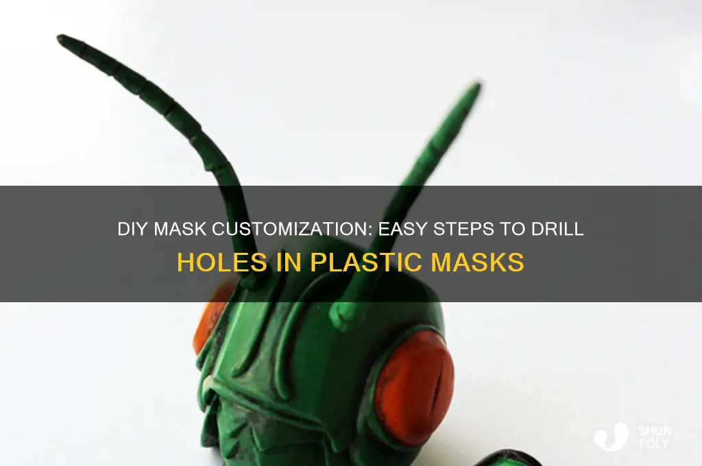 how to make holes in a plastic mask