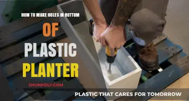 Drilling Drainage Holes in Plastic Planters: A Step-by-Step Guide