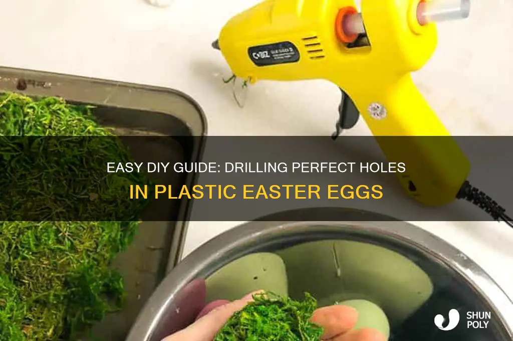 how to make holes in plastic easter eggs