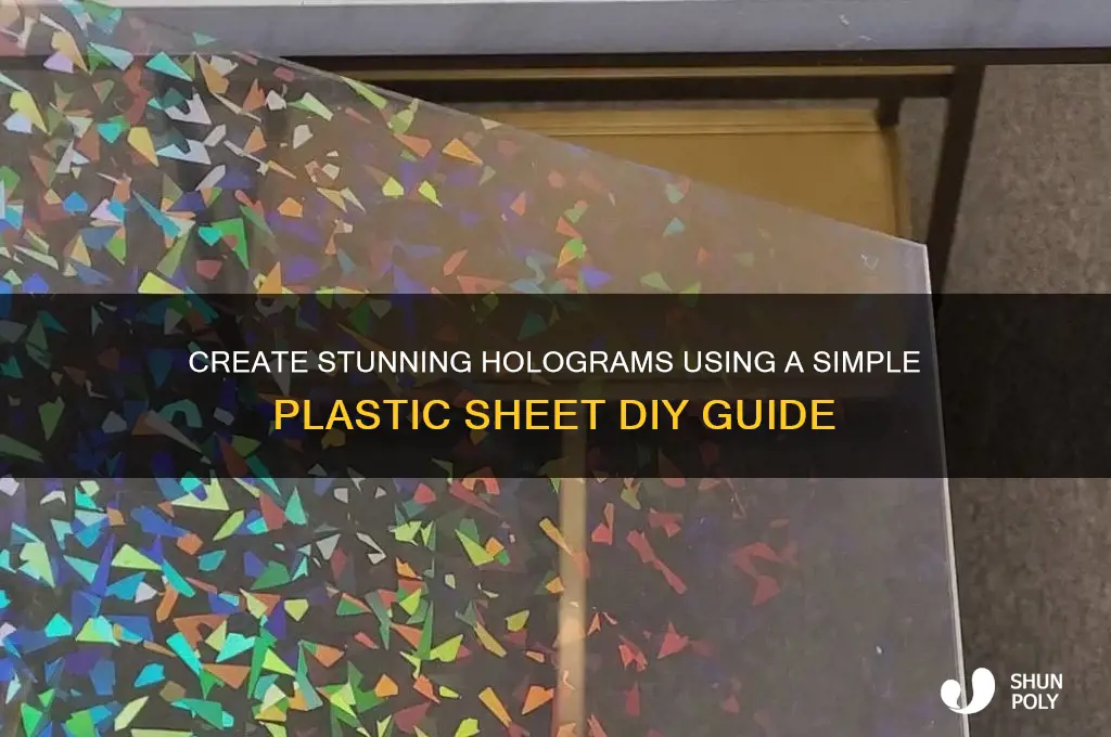 how to make hologram with plastic sheet