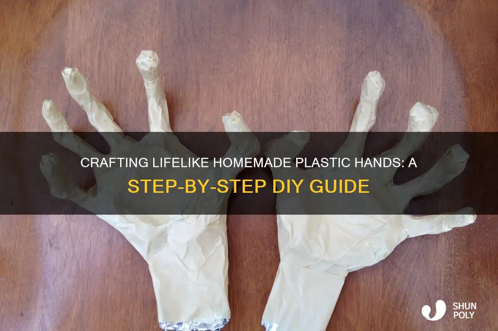 how to make homemade plastic hands