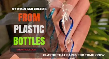 Crafting Sparkling Icicle Ornaments from Recycled Plastic Bottles