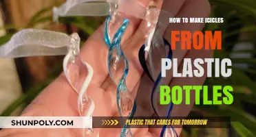 DIY Plastic Bottle Icicles: Easy Craft for Winter Decor