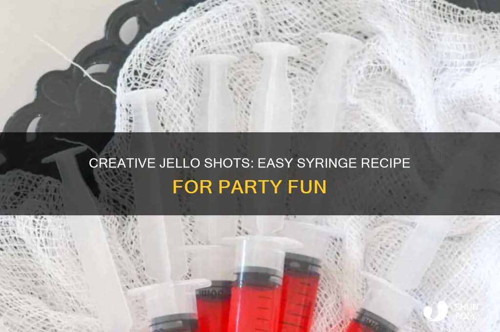 how to make jello shots in plastic syringes