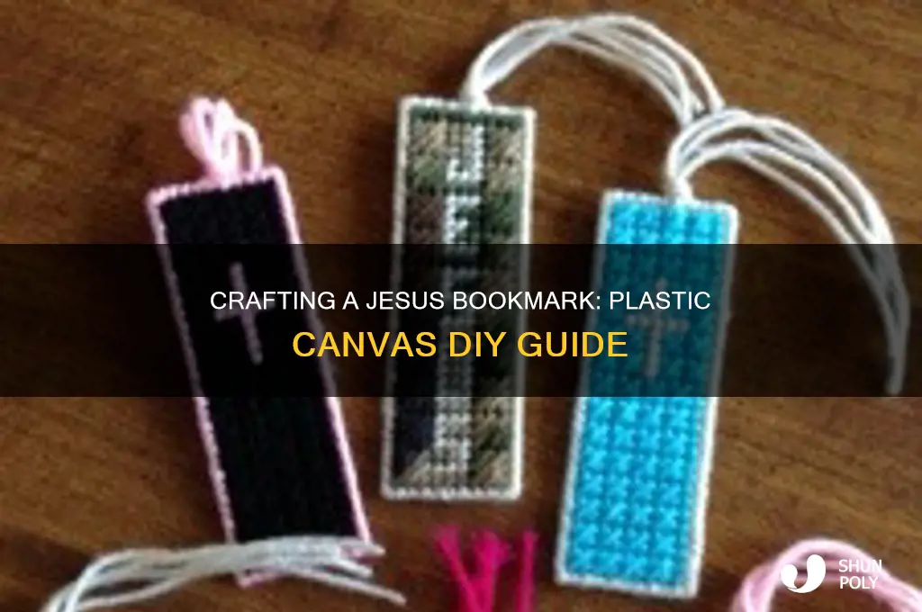 how to make jesus bookmark in plastic canvas