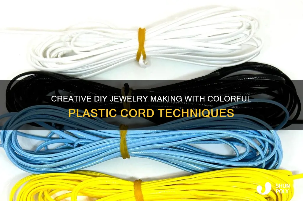 how to make jewelry with plastic cord