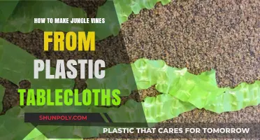 Crafting Jungle Vines: Transform Plastic Tablecloths into Realistic Decor