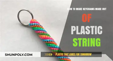 Crafting Colorful Plastic String Keychains: A Simple DIY Guide