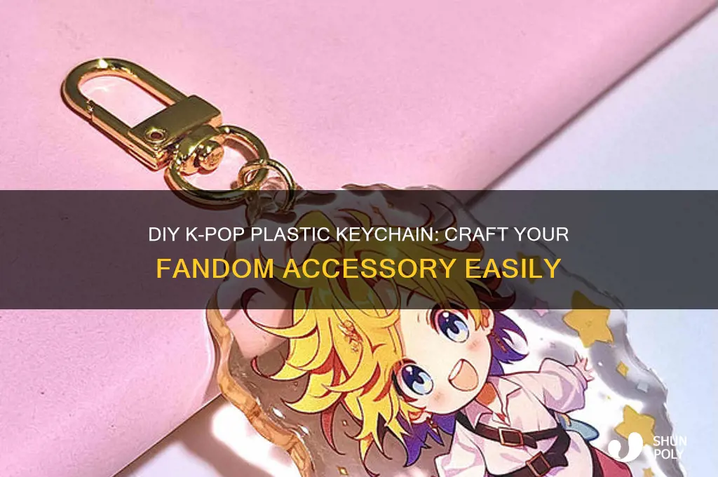 how to make kpop plastic keychain