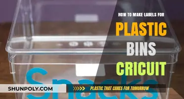 DIY Plastic Bin Labels: Easy Cricut Tutorial for Organized Storage