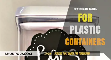 Easy DIY Labeling: Creating Durable Tags for Plastic Containers