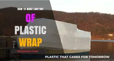 Creative DIY Lake: Crafting a Plastic Wrap Water Feature