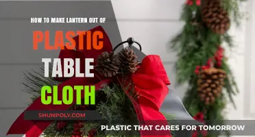 Crafting Eco-Friendly Lanterns: Transform Plastic Tablecloths into Glowing Decor