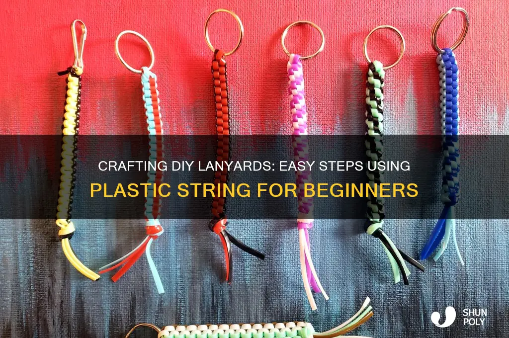how to make lanyards out of plastic string