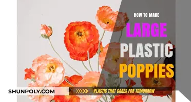 Crafting Oversized Plastic Poppies: A Step-by-Step DIY Guide