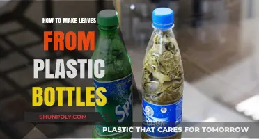 Creative Eco-Craft: Transforming Plastic Bottles into Lifelike Leaves