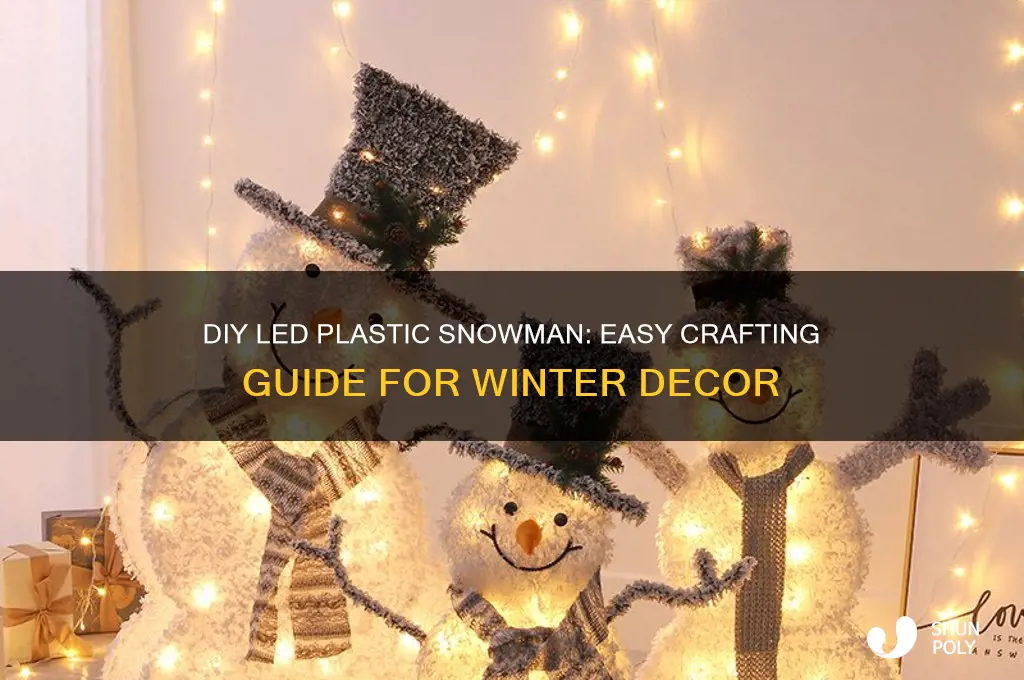 how to make led plastic snowman