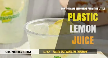 Squeezing Fresh Lemonade: Transforming Plastic Lemon Juice into a Tasty Treat
