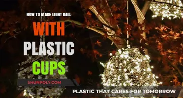 DIY Light Ball: Crafting with Plastic Cups Made Easy
