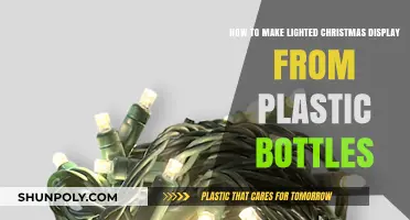 Eco-Friendly Holiday Magic: Crafting Lighted Christmas Displays with Plastic Bottles