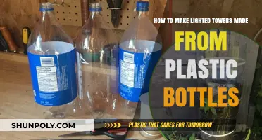 DIY Lighted Towers: Upcycling Plastic Bottles for Creative Illumination