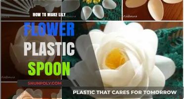 Creative DIY: Crafting Lily Flowers Using Plastic Spoons Step-by-Step