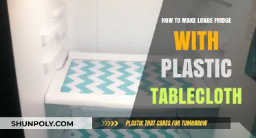 DIY Long-Lasting Fridge Liner: Using Plastic Tablecloth for Easy Cleaning