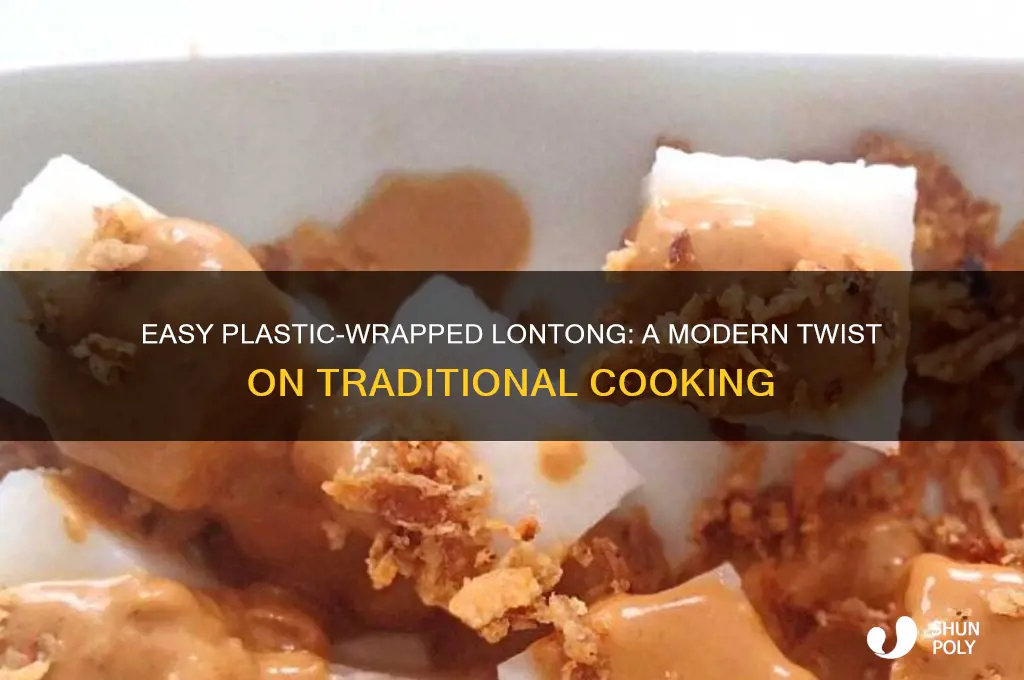 how to make lontong with plastic