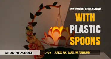 Creative DIY: Crafting a Lotus Flower Using Plastic Spoons