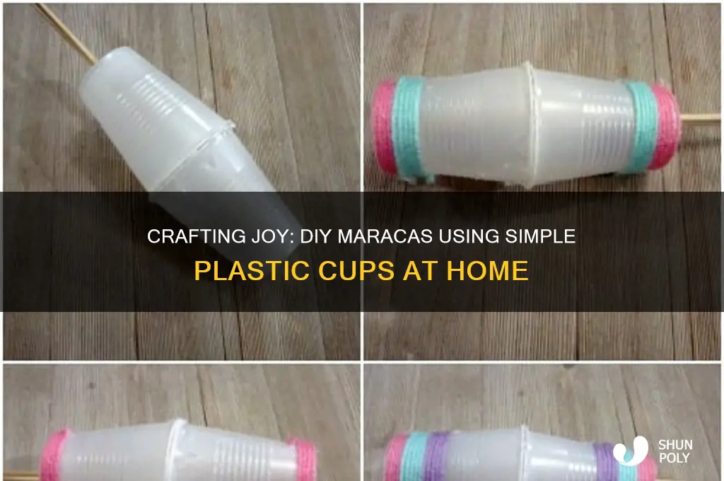 how to make maracas out of plastic cups