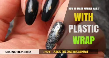 Easy DIY Marble Nails: Plastic Wrap Technique for Stunning Results