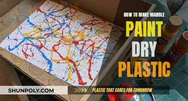 Creating a Marble Effect: Drying Paint on Plastic