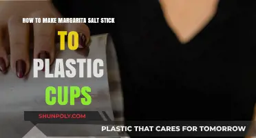 Perfectly Rimmed Plastic Cups: Tips for Margarita Salt Adhesion