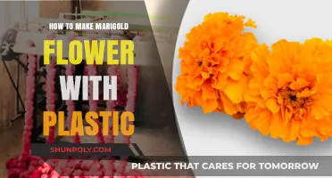 Crafting Vibrant Marigold Flowers Using Plastic: A Creative DIY Guide