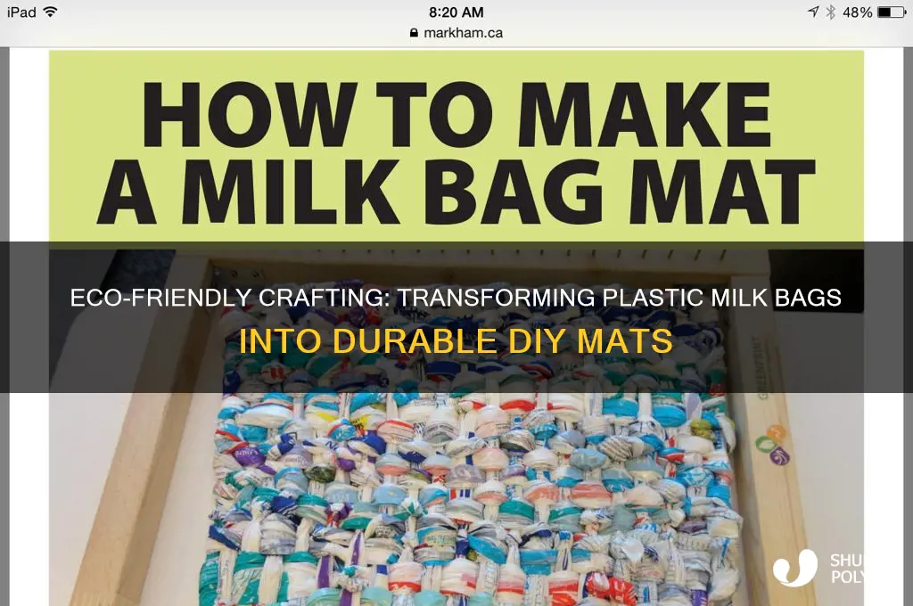 how to make mats from plastic milk bags