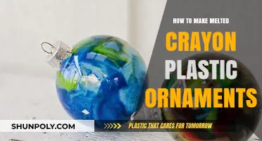 DIY Melted Crayon Plastic Ornaments: Creative Crafting for Festive Decor