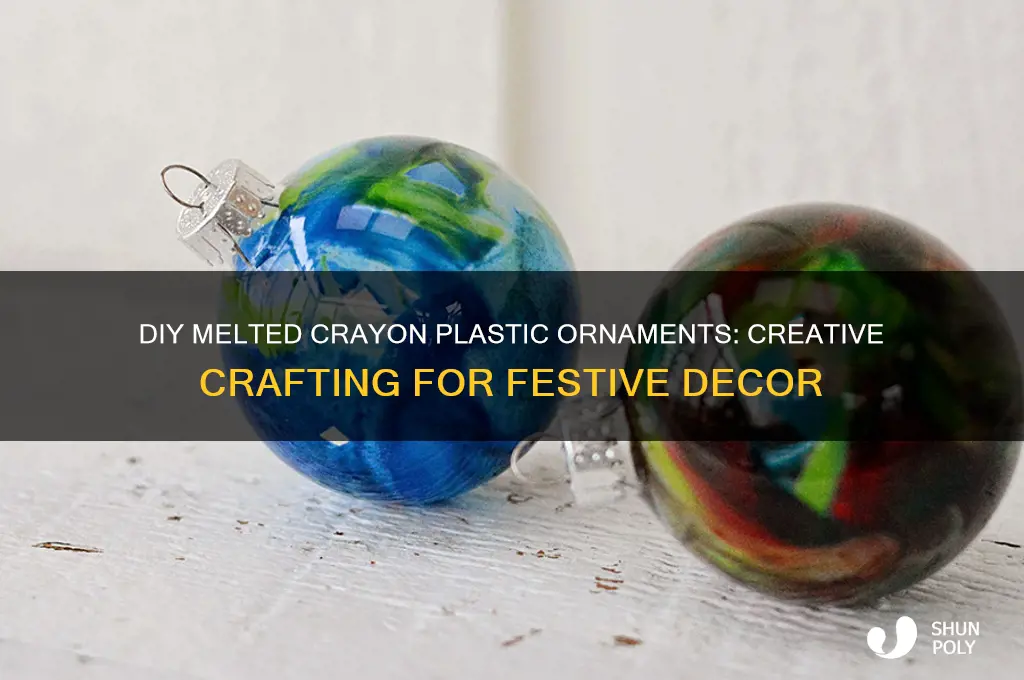 how to make melted crayon plastic ornaments