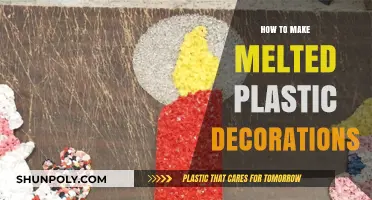 Creative DIY: Crafting Unique Melted Plastic Decorations at Home