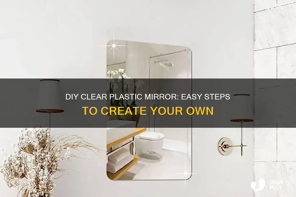 how to make mirror out of clear plastic