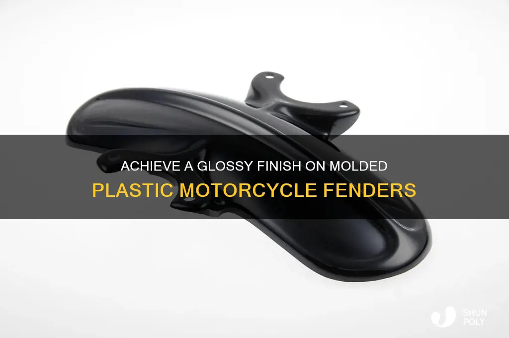 how to make molded plastic fenders on motorcycle glossy