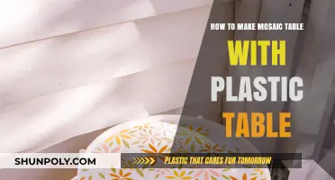 Transform Your Plastic Table into a Stunning DIY Mosaic Masterpiece