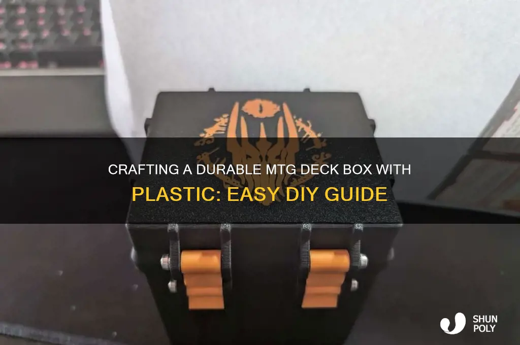 how to make mtg deck box out of plastic