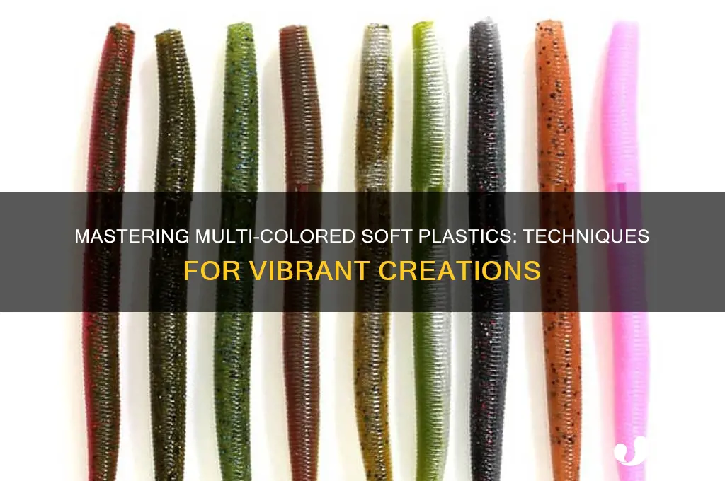 how to make multi colored soft plastics