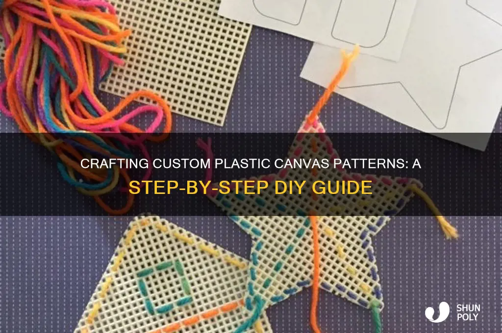 how to make my own plastic canvas pattern